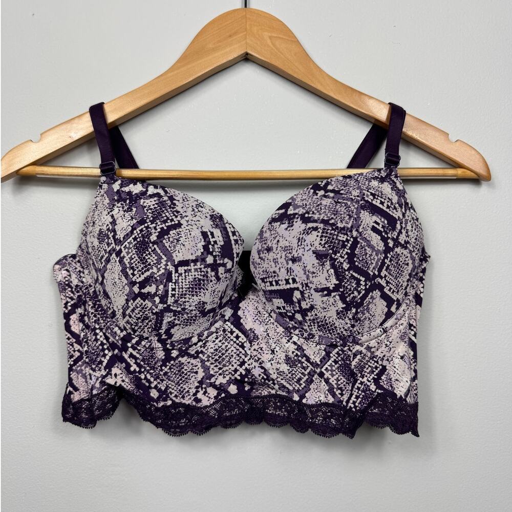 Adore Me Meissa Snake Skin Push Up Bra Size 36C